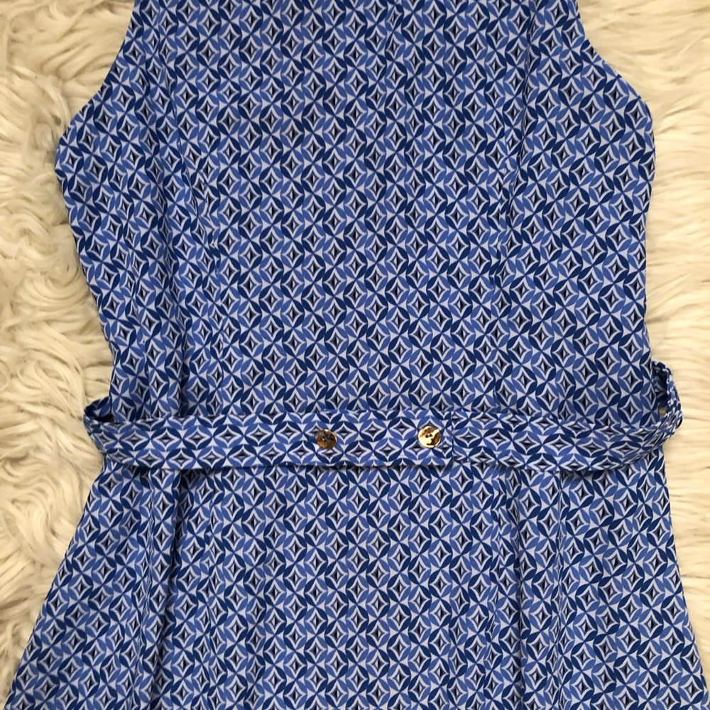 CeCe Geometric Diamond Button Down Collared Flowy… - image 12